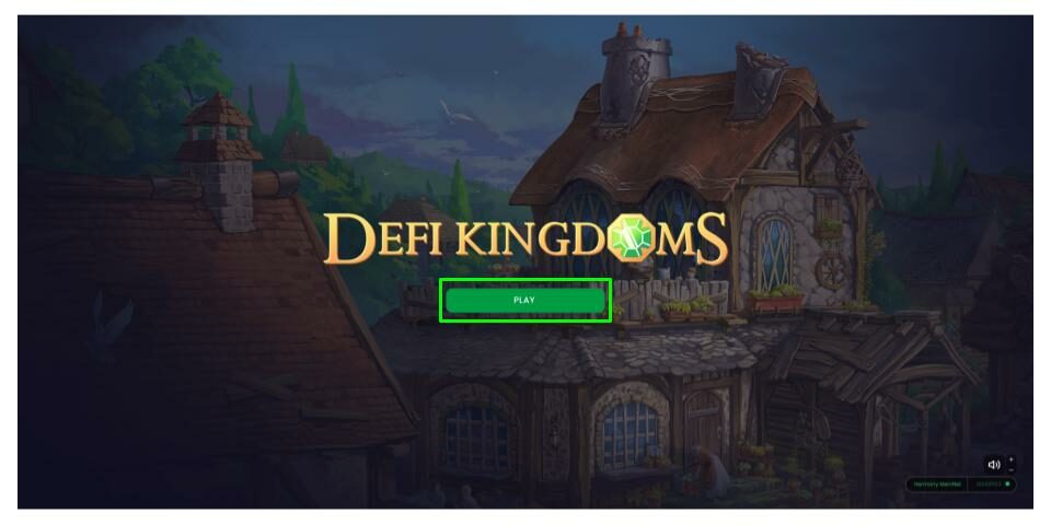 DeFi Kingdoms - Harmony Blockchain Gaming - Log-In