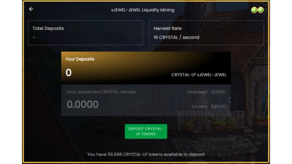 DeFi Kingdoms Crystalvale – Everything You Need to Know To Get Started - Stake LP tokens